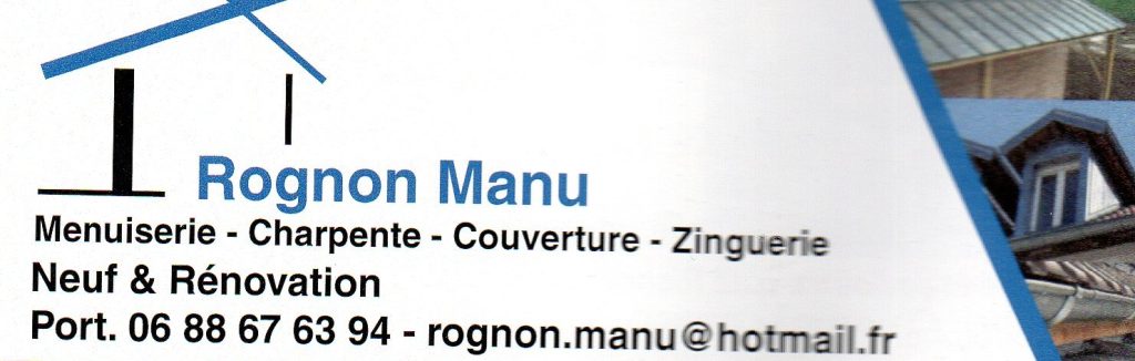 Menuiserie - Rognon Manu